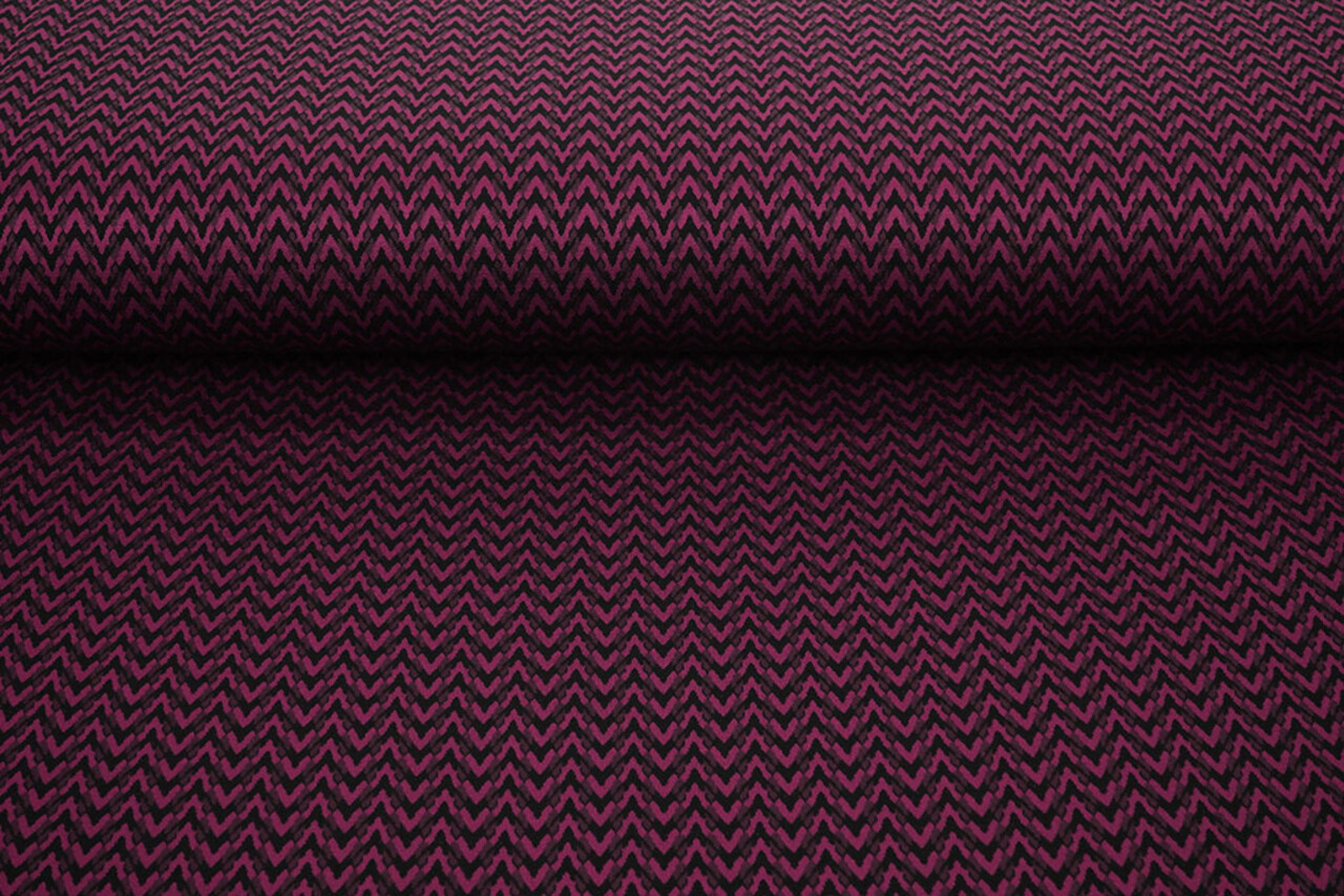 Viscose Jacquard Zigana 3-Tone Fuchsia Viscose Jacquard Zigana 3-Tone Fuchsia