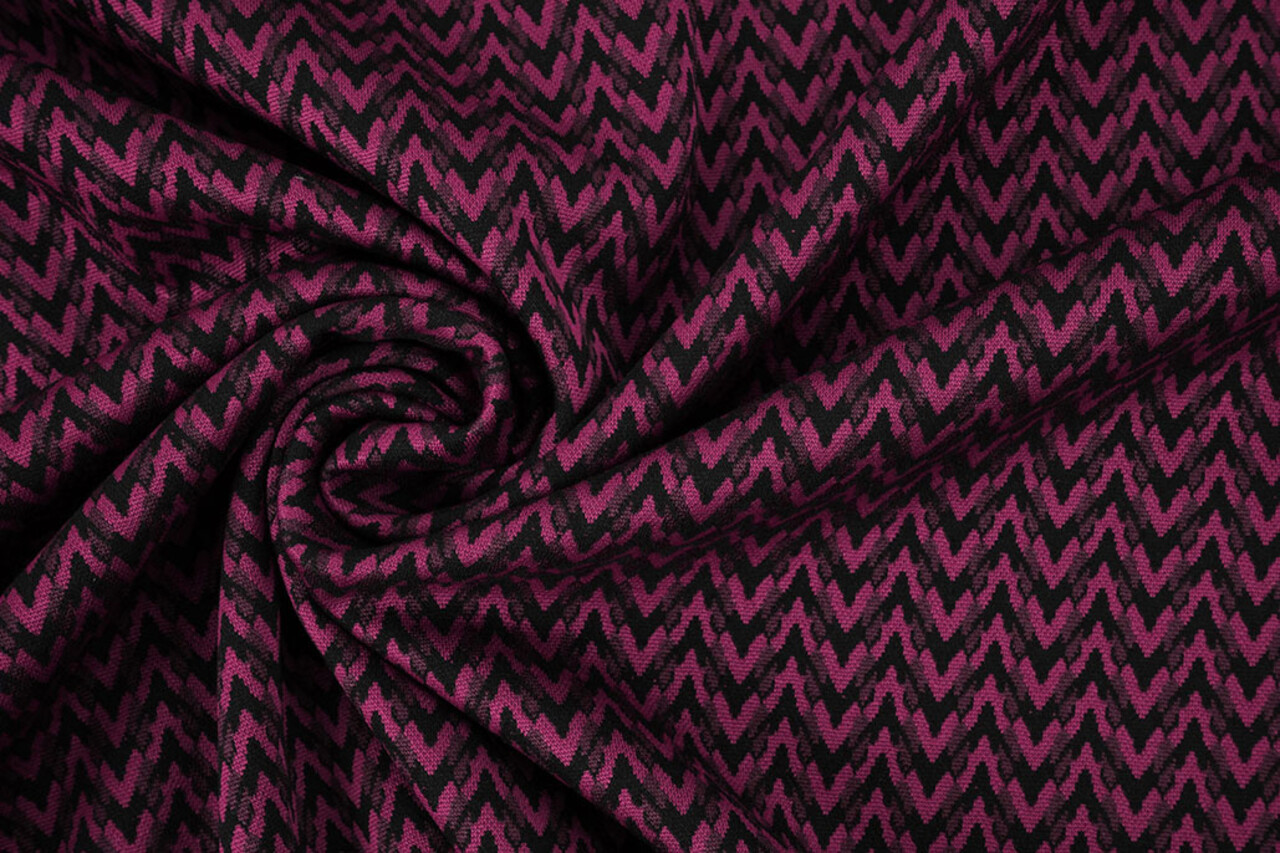 Viscose Jacquard Zigana 3-Tone Fuchsia Viscose Jacquard Zigana 3-Tone Fuchsia