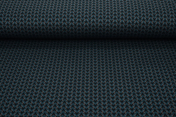 Viscose Jacquard Zigana 3-Tone Petrol Viscose Jacquard Zigana 3-Tone Petrol