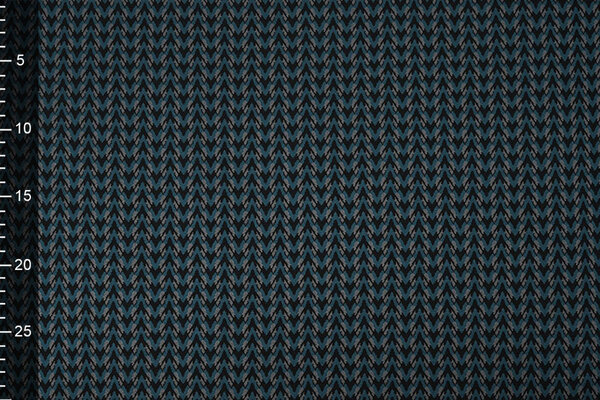 Viskose Jacquard Zigana 3-Tone Petrol Viskose Jacquard Zigana 3-Tone Petrol
