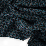 Viskose Jacquard Zigana 3-Tone Petrol Viskose Jacquard Zigana 3-Tone Petrol