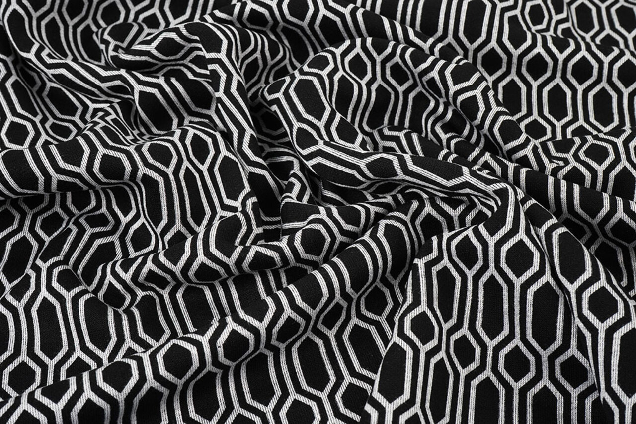 Viscose Punta Di Roma Geo Print 3 Viscose Punta Di Roma Geo Print 3