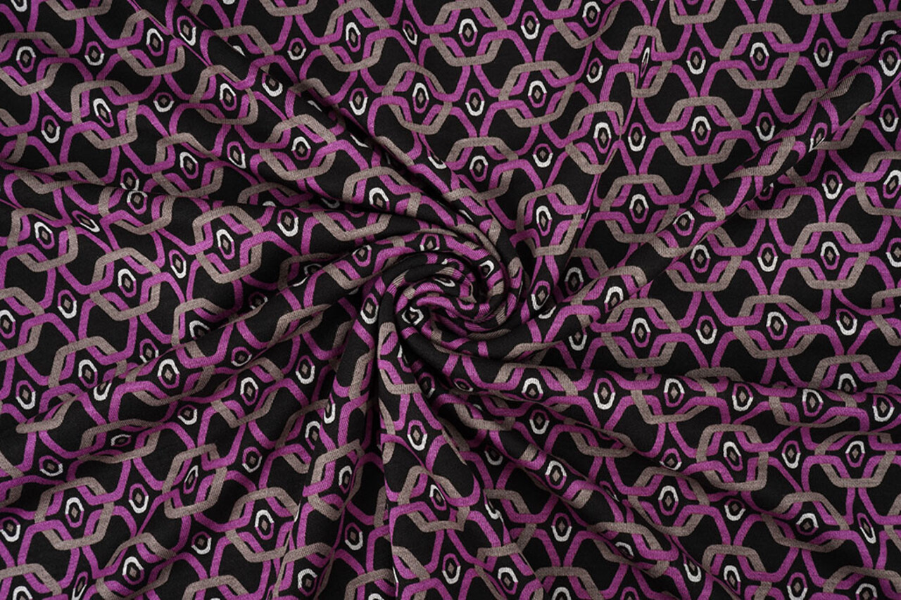 Viscose Punta Di Roma Retro Chain Pink Viscose Punta Di Roma Retro Chain Pink