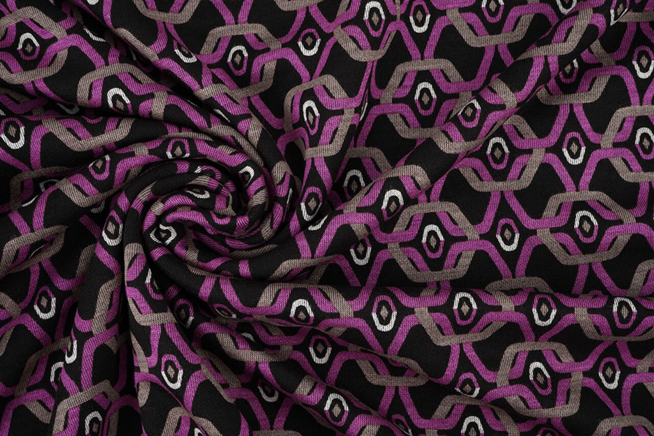 Viscose Punta Di Roma Retro Chain Pink Viscose Punta Di Roma Retro Chain Pink