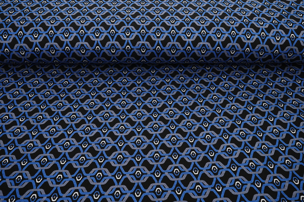 Viscose Punta Di Roma Retro Chain Blue Viscose Punta Di Roma Retro Chain Blue