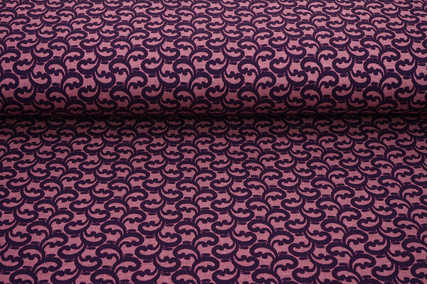 Viscose Punta Di Roma Curly Roze Viscose Punta Di Roma Curly Roze