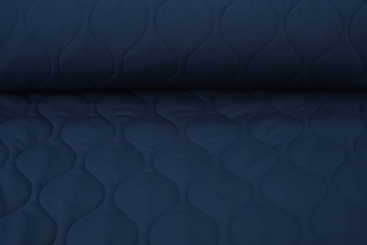 Double-sided Quilted Fabric Navy Blue Double-sided Quilted Fabric Navy Blue