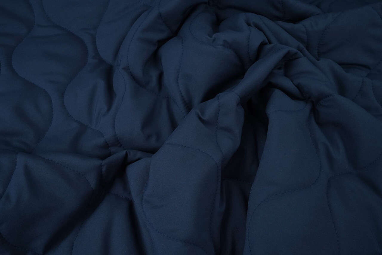 Double-sided Quilted Fabric Navy Blue Double-sided Quilted Fabric Navy Blue
