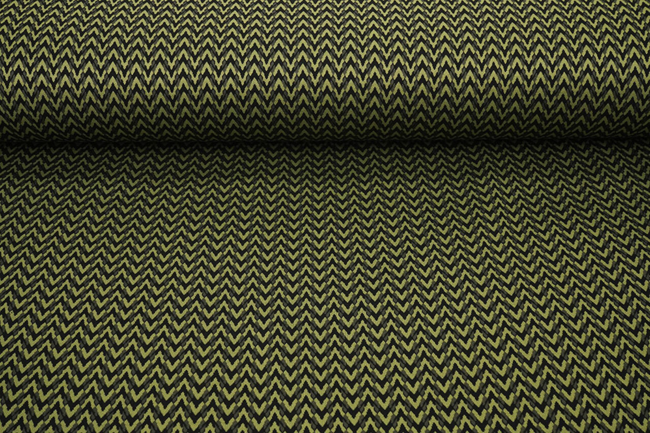 Viskose Jacquard Zigana 3-Tone Moosgrün Viskose Jacquard Zigana 3-Tone Moosgrün