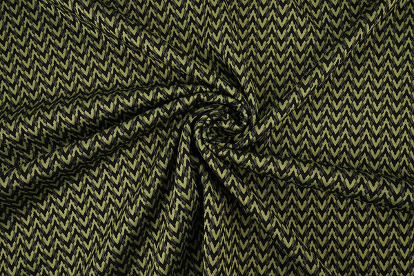 Viscose Jacquard Zigana 3-Tone Mosgroen Viscose Jacquard Zigana 3-Tone Mosgroen