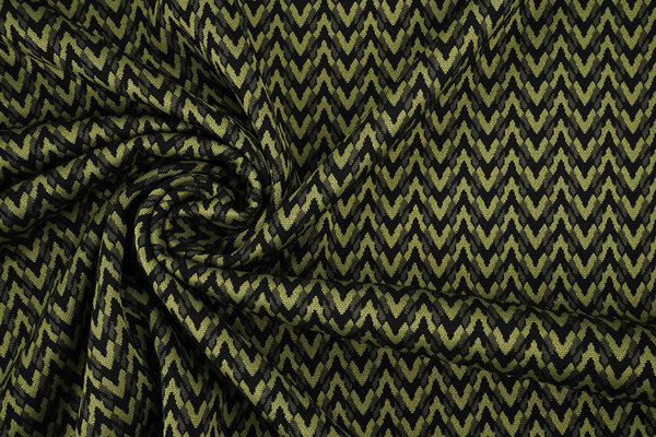 Viscose Jacquard Zigana 3-Tone Moss Green Viscose Jacquard Zigana 3-Tone Moss Green