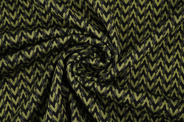 Viscose Jacquard Zigana 3-Tone Mosgroen Viscose Jacquard Zigana 3-Tone Mosgroen