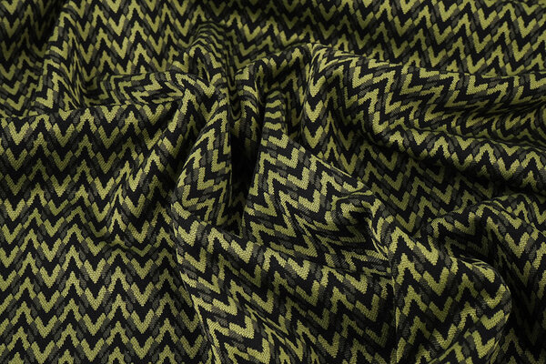 Viscose Jacquard Zigana 3-Tone Moss Green Viscose Jacquard Zigana 3-Tone Moss Green