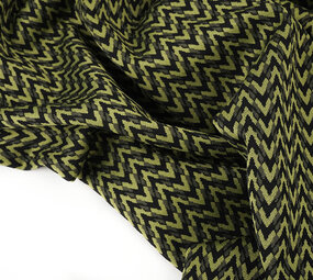 Viscose Jacquard Zigana 3-Tone Mosgroen Viscose Jacquard Zigana 3-Tone Mosgroen