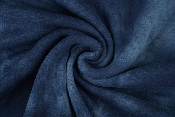 Sweatstoff Tie Dye Marineblau Sweatstoff Tie Dye Marineblau