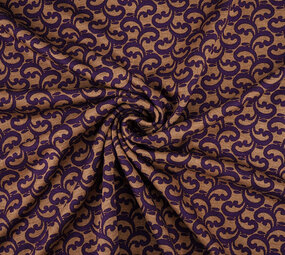 Viscose Punta Di Roma Curly Mokka Bruin Viscose Punta Di Roma Curly Mokka Bruin