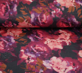 Terciopelo de Polar 2-Side Pixel Flores