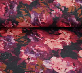 Velours de Polar 2-Side Pixel Flowers