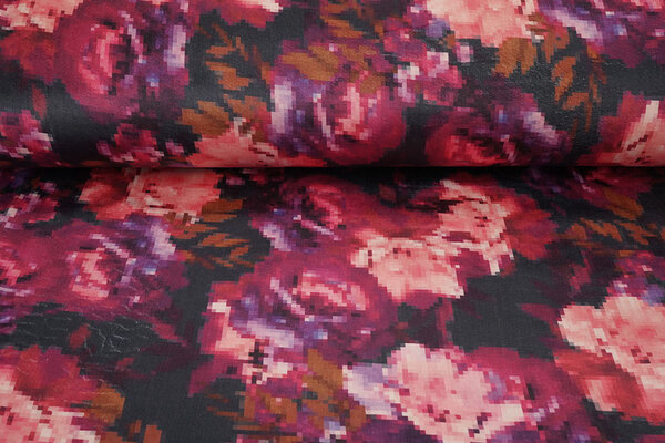 Velours de Polar 2-Side Pixel Flowers