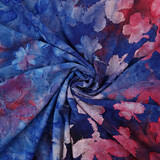 Viscose Jersey Tie Dye Wasserblume Kobaltblau Viscose Jersey Tie Dye Wasserblume Kobaltblau