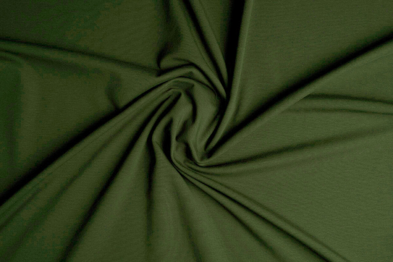 Oeko-Tex®  Cotton Jersey Army groen
