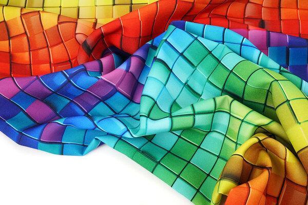 Oeko-Tex® Bi-Stretch Bedrukt Kleuren Mozaïek Oeko-Tex® Bi-Stretch Bedrukt Kleuren Mozaïek