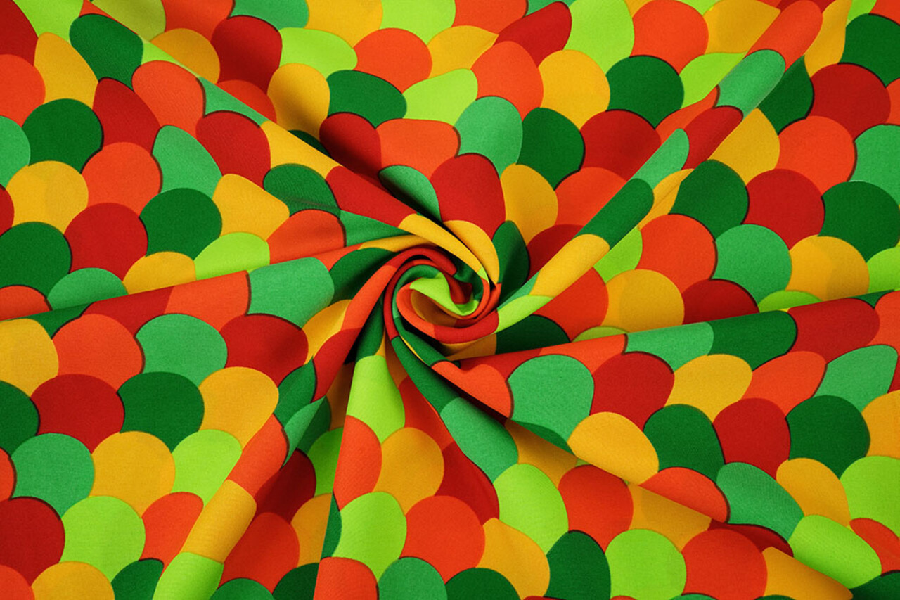Oeko-Tex® Bi-Stretch Bedrukt Carnaval Confetti Oeko-Tex® Bi-Stretch Bedrukt Carnaval Confetti