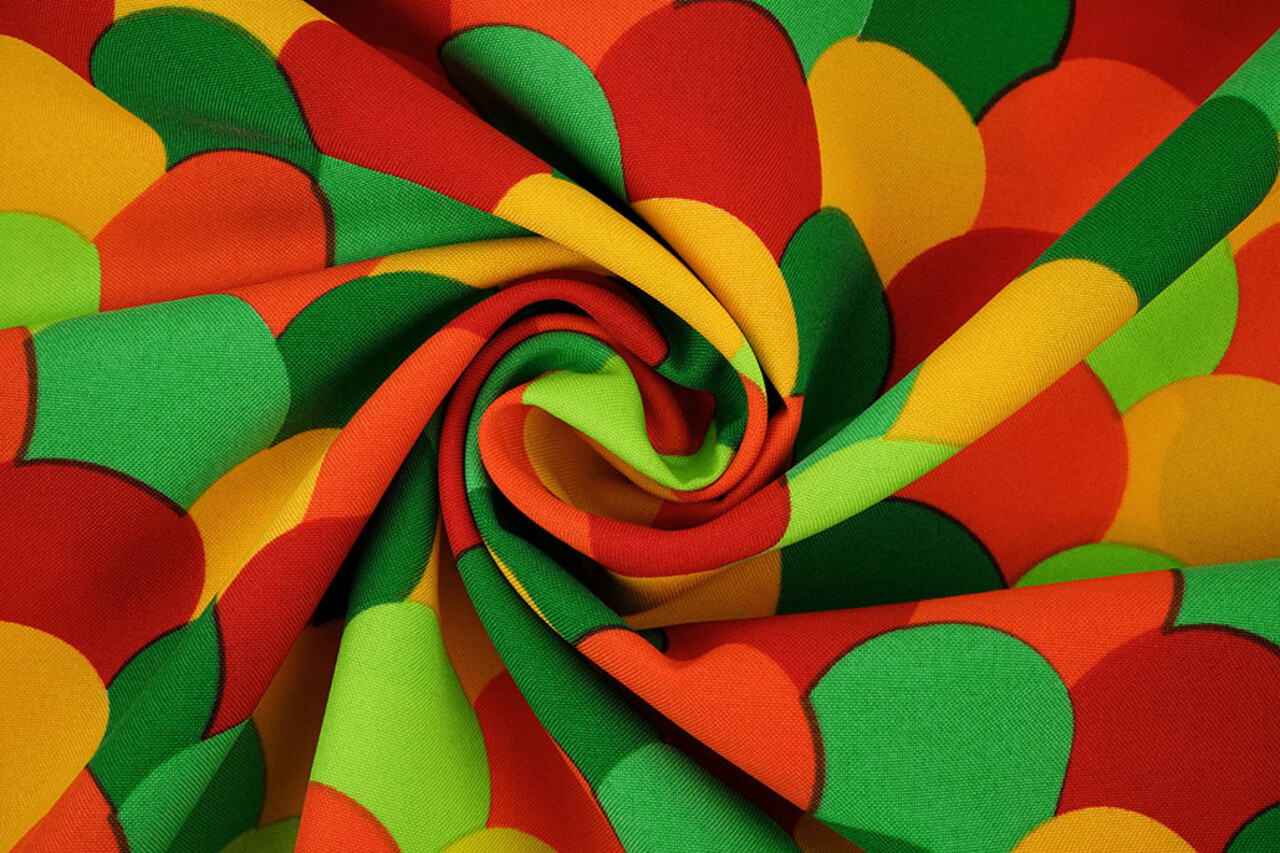 Oeko-Tex® Bi-Stretch Bedrukt Carnaval Confetti Oeko-Tex® Bi-Stretch Bedrukt Carnaval Confetti