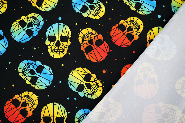 Oeko-Tex® Bi-Stretch Bedrukt Skull Oeko-Tex® Bi-Stretch Bedrukt Skull