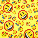 Oeko-Tex®  Bi-Stretch Bedruckt Smileys
