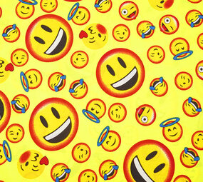 Oeko-Tex® Bi-Stretch Bedruckt Smileys Oeko-Tex® Bi-Stretch Bedruckt Smileys