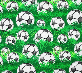Oeko-Tex®  Bi-Stretch Bedruckt Fußball