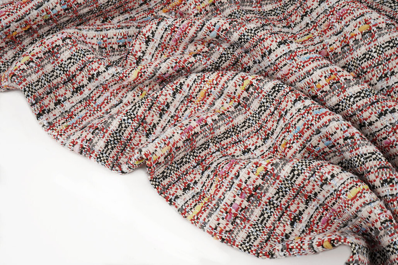 Bouclé Fantasy Melango Rood Bouclé Fantasy Melango Rood