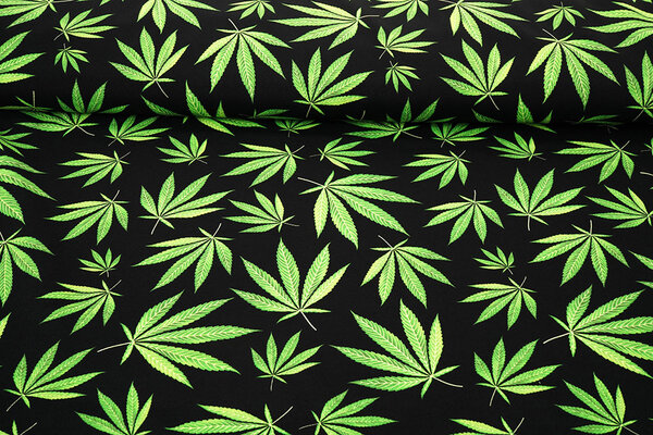 Oeko-Tex®  Bi-Stretch Bedrukt Green Haze