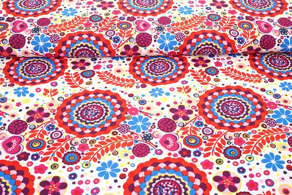 Oeko-Tex® Bi-Stretch Printed Boho Bloom Oeko-Tex® Bi-Stretch Printed Boho Bloom