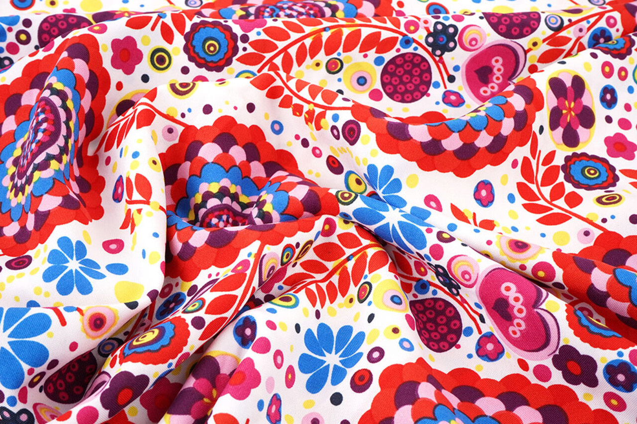 Oeko-Tex® Bi-Stretch Printed Boho Bloom Oeko-Tex® Bi-Stretch Printed Boho Bloom