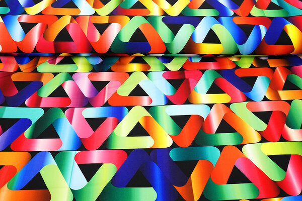 Oeko-Tex®  Bi-Stretch Printed Triangle