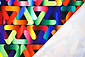 Bi-Stretch Printed Triangle