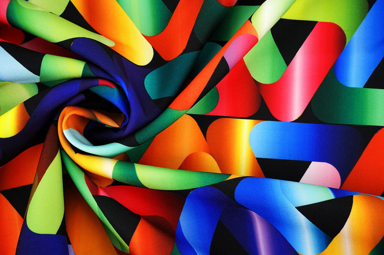 Oeko-Tex®  Bi-Stretch Printed Triangle