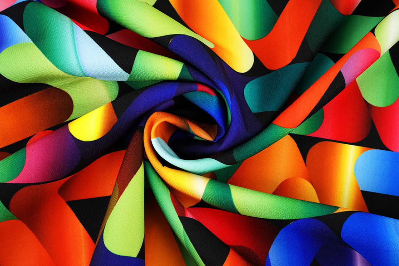 Oeko-Tex®  Bi-Stretch Printed Triangle