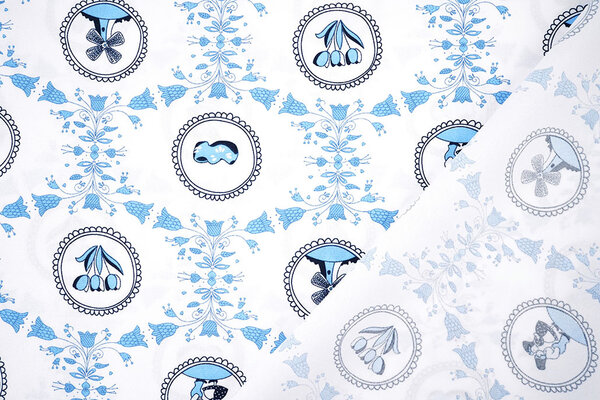 Oeko-Tex® Bi-Stretch Printed Dutch Delft Blue Oeko-Tex® Bi-Stretch Printed Dutch Delft Blue