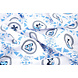 Oeko-Tex® Bi-Stretch Bedruckt Delfter Blau Oeko-Tex® Bi-Stretch Bedruckt Delfter Blau