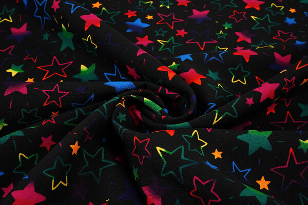 Oeko-Tex®  Bi-Stretch Printed Magical Stars