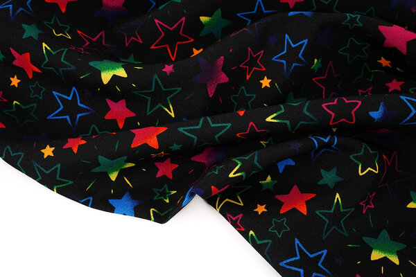 Oeko-Tex®  Bi-Stretch Bedrukt Magische Sterren