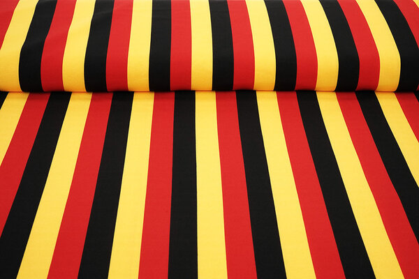Oeko-Tex®  Bi-Stretch Printed Belgian/German Stripes