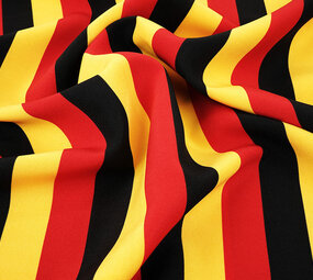 Oeko-Tex® Bi-Stretch Bedrukt Belgian/German Stripes Oeko-Tex® Bi-Stretch Bedrukt Belgian/German Stripes