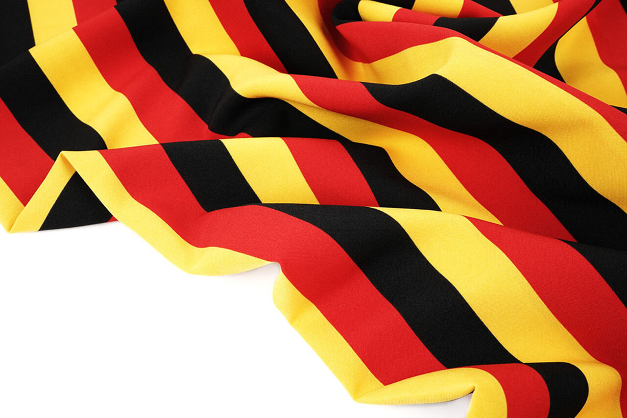 Oeko-Tex®  Bi-Stretch Printed Belgian/German Stripes