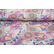 Lurex Dans Bedrukt Floral Shimmer Roze