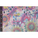 Lurex Tanz Bedruckt Floral Shimmer Rosa