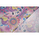 Lurex Tanz Bedruckt Floral Shimmer Rosa